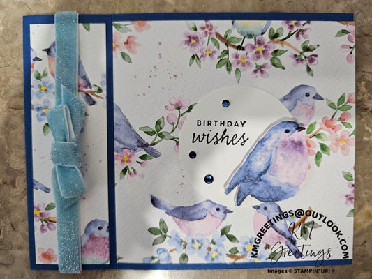 Birthday Wishes (Blue) Greeting Card