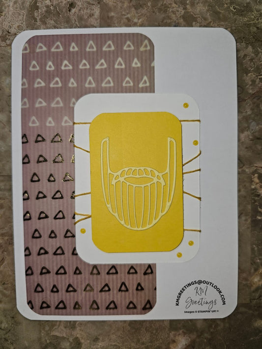 Blonde Beard Greeting Card