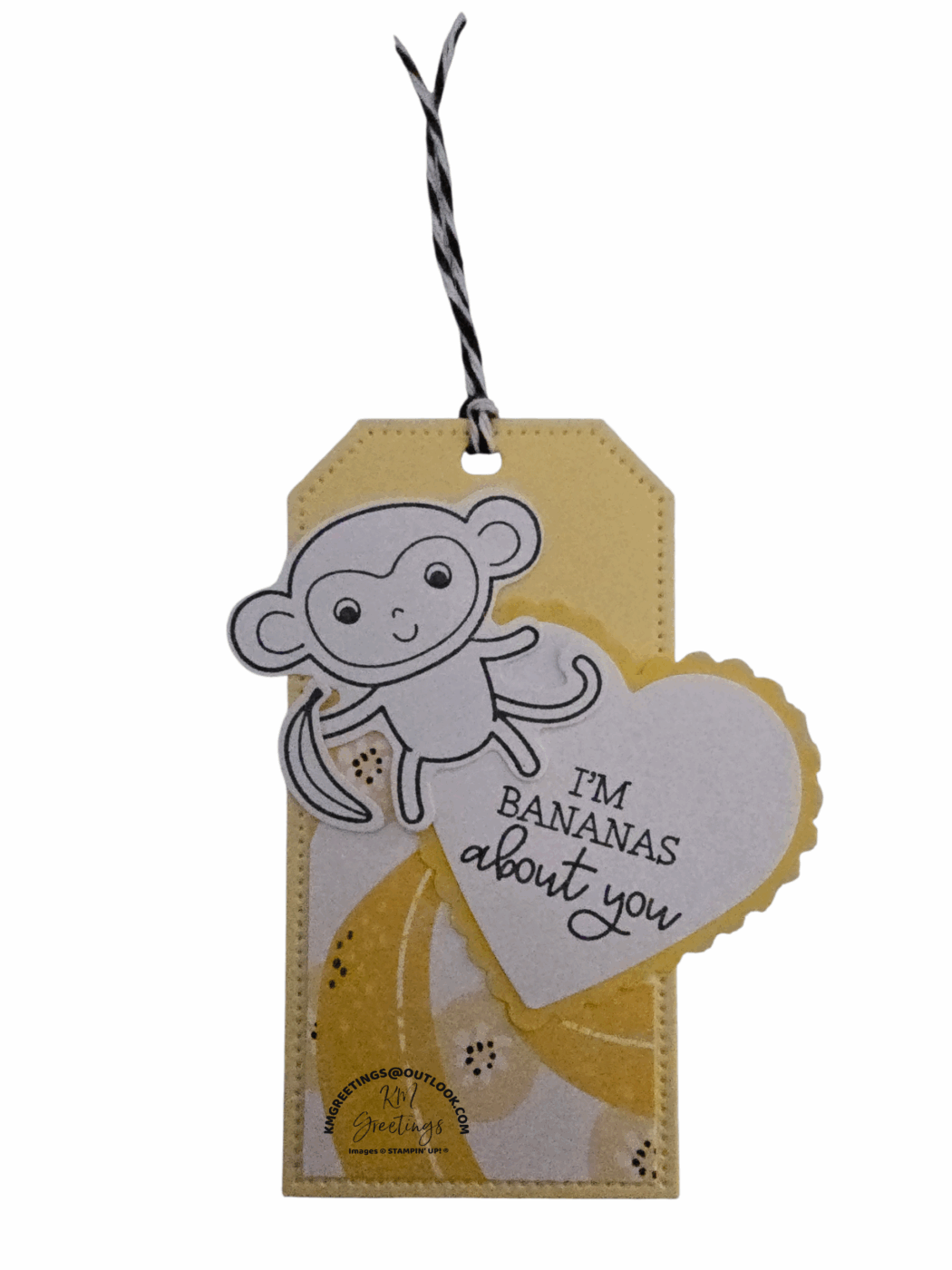 Colour Your Own Monkey Valentine’s Day Tags (set of 10)