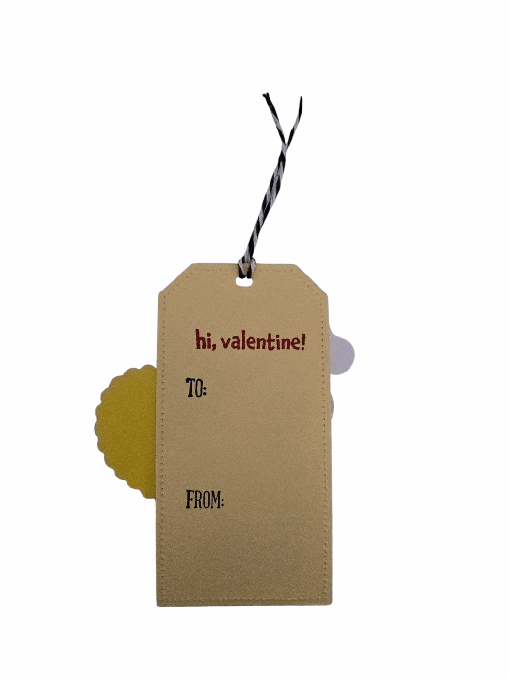Colour Your Own Monkey Valentine’s Day Tags (set of 10)