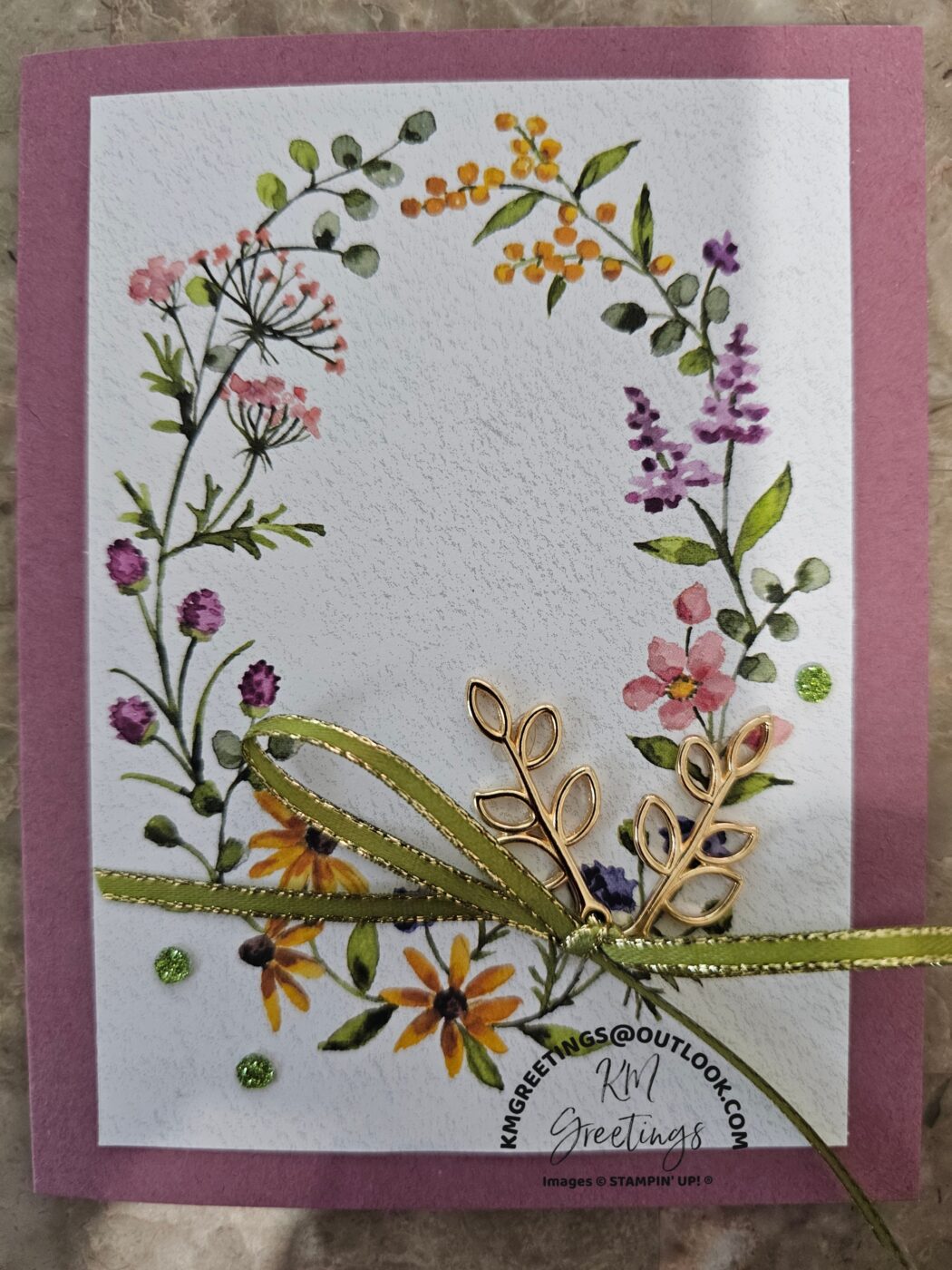 Flower Wreath Greeting Card