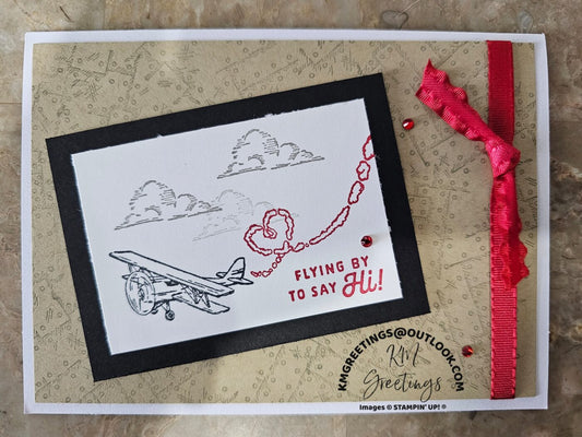 Flying By to Say Hi! Greeting Card