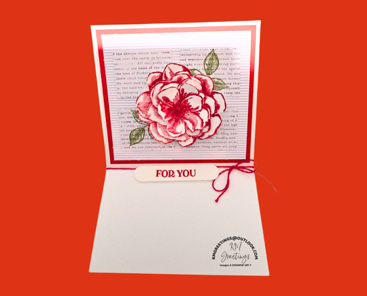 For You (message on inside) … Greeting Card