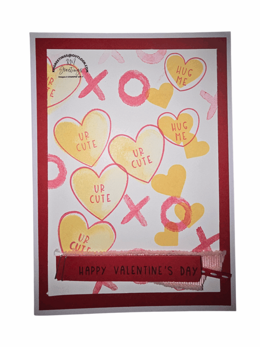 Happy Valentine’s Day (UR Cute Hearts) Greeting Card