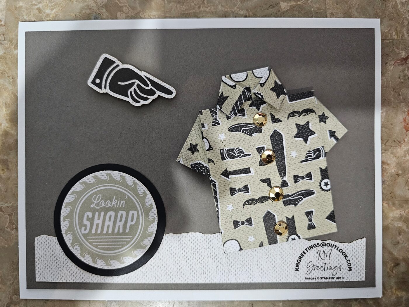 Lookin’ Sharp (Origami Shirt) Greeting Card