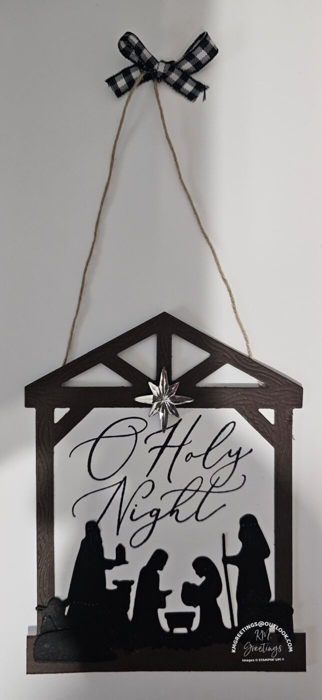 O Holy Night (Manger Scene With Silver North Star) Hanger