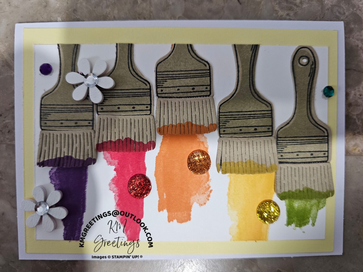 Paint Brushes Greeting Card