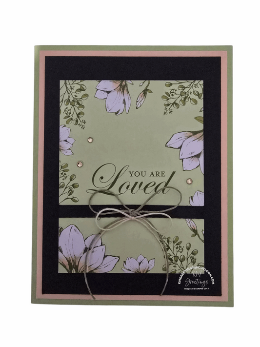 You Are Loved (Floral Accents) Greeting Card