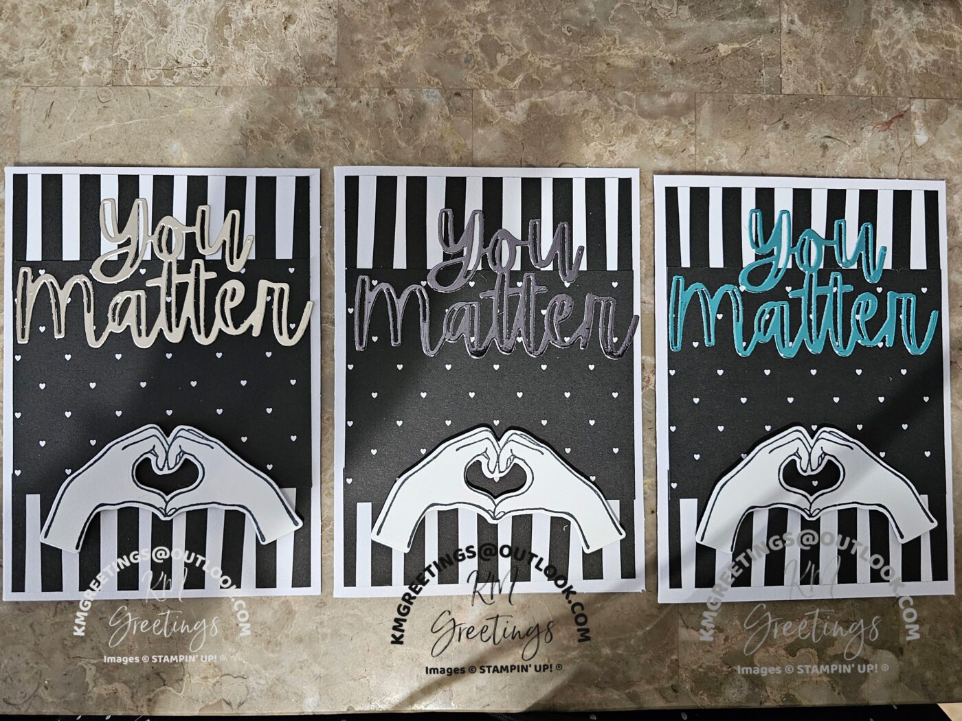 You Matter Hands with Heart Greeting Card