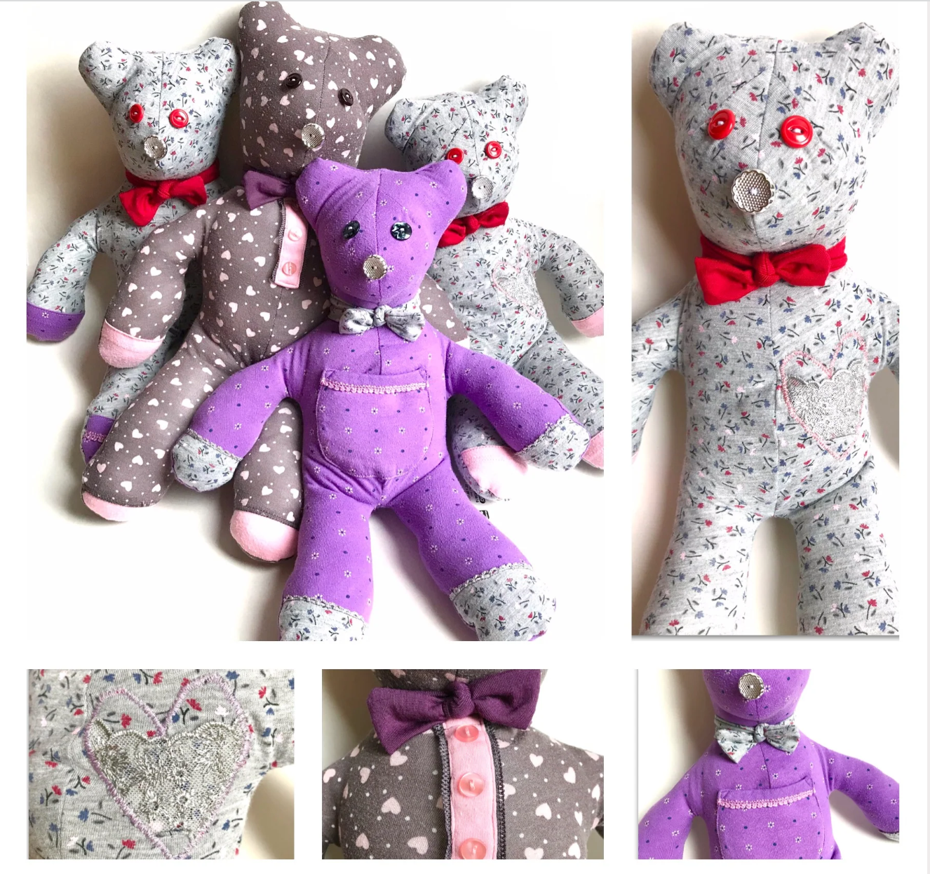 Memorial Teddy Bear (Custom Sewn)