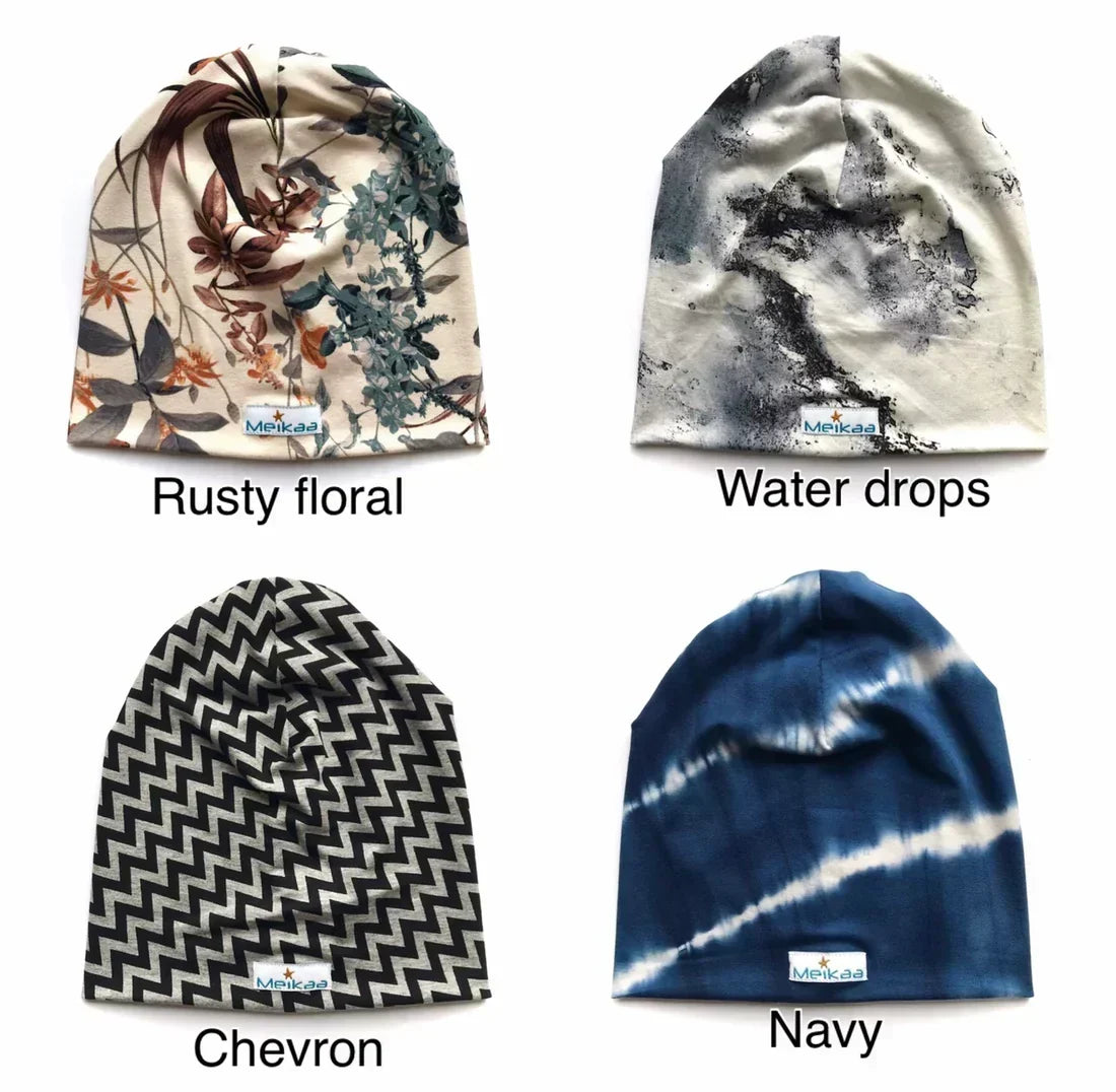 Spring/Fall Bamboo Slouchy Beanie Hat - Classic colors