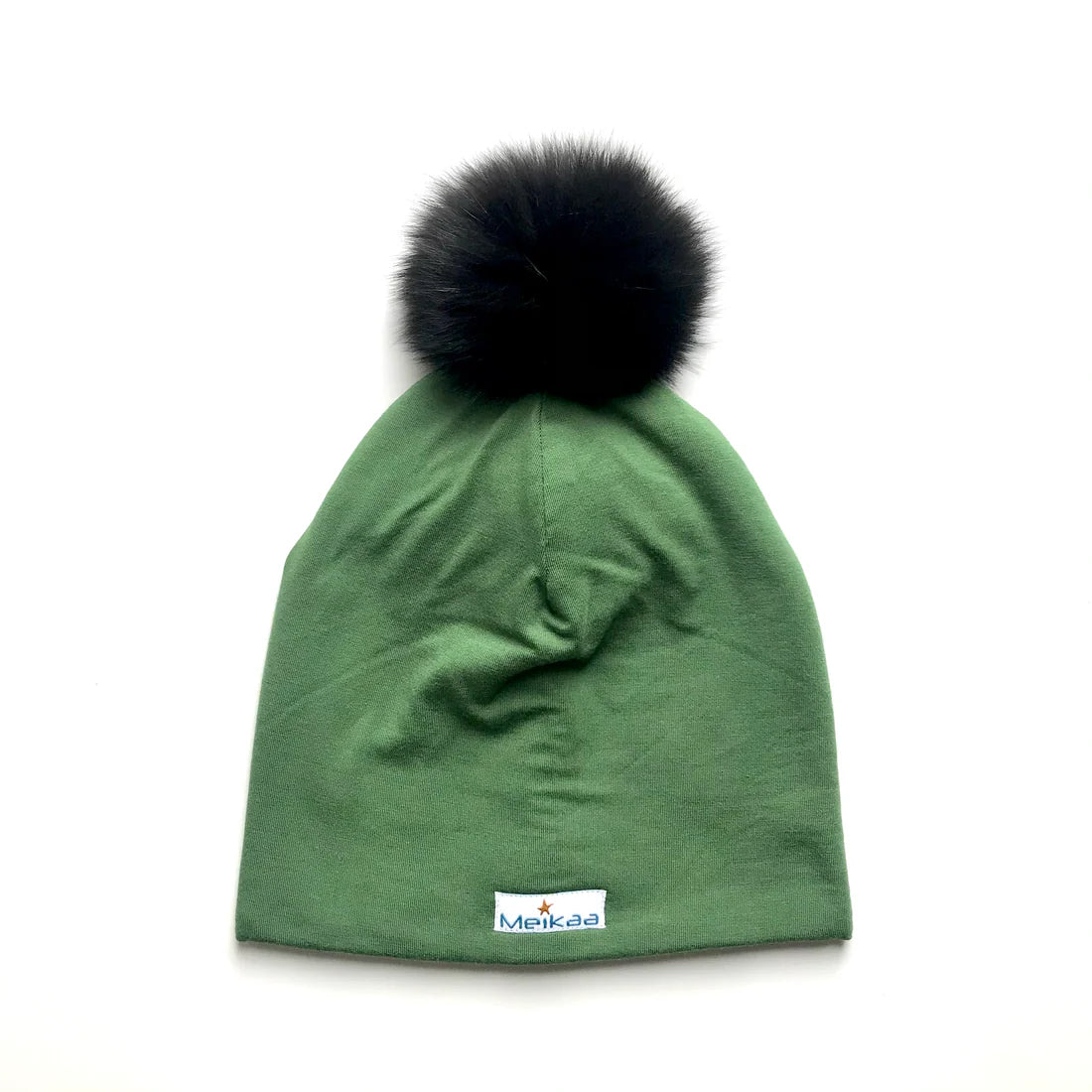 Winter Colourful Hat with Recycle Fur Pompom