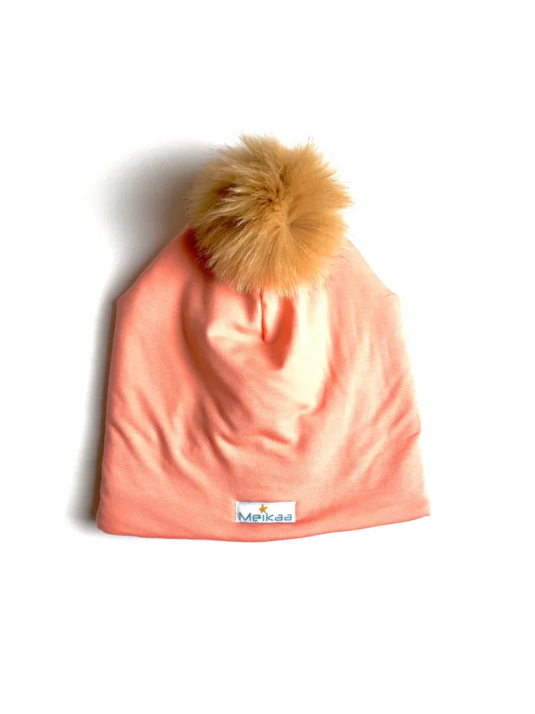 Winter Colourful Hat with Recycle Fur Pompom