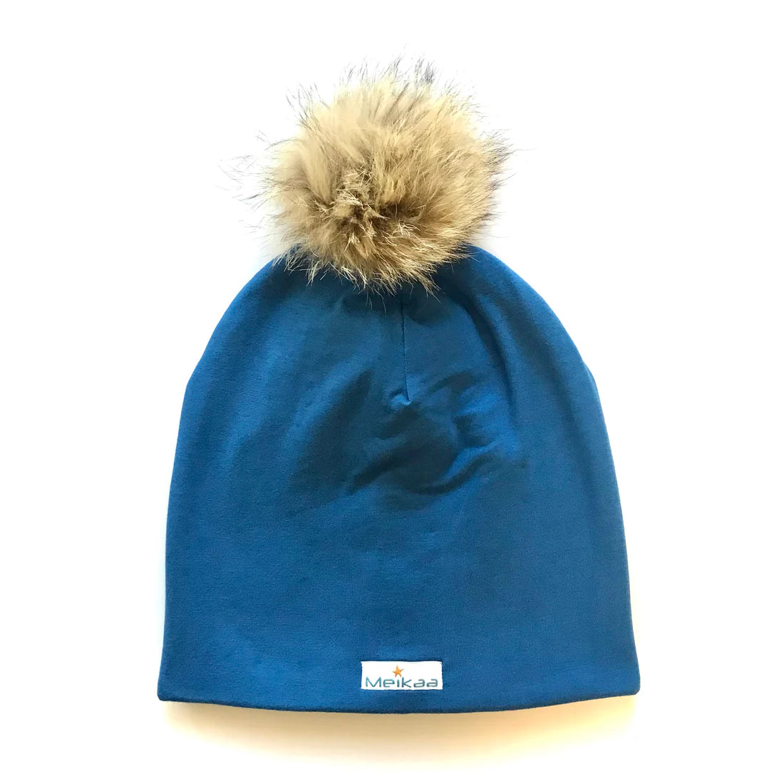Winter Colourful Hat with Recycle Fur Pompom