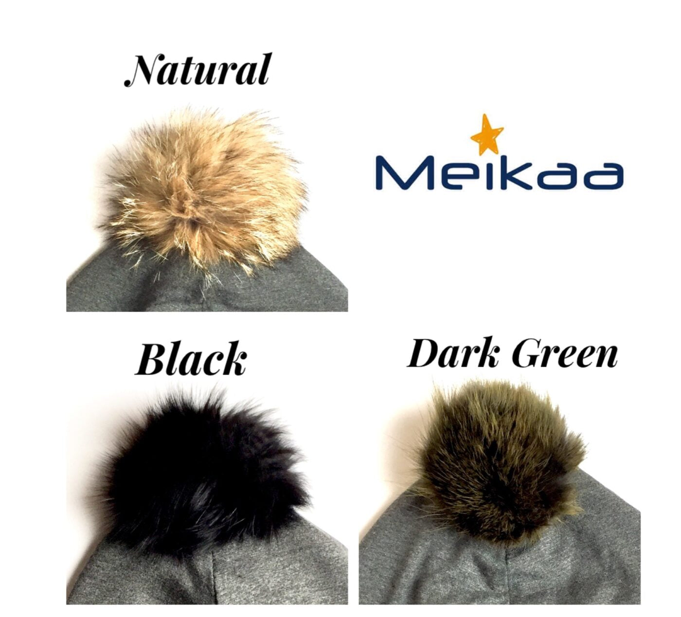 Winter Tie Dye Hat with Recycle Fur Pompom