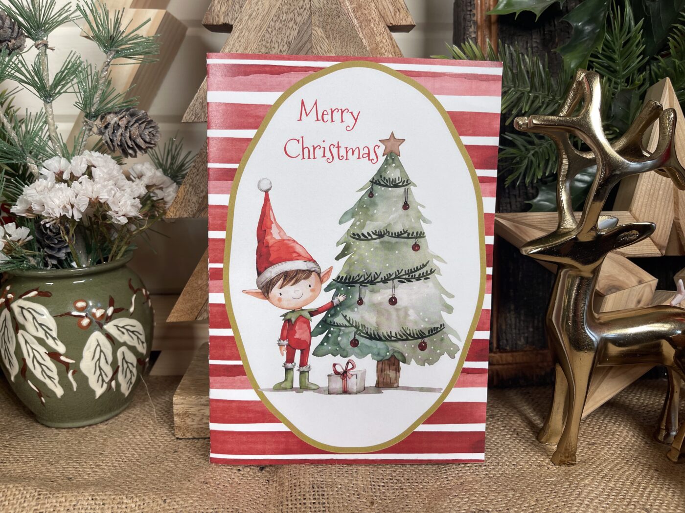 Elf Christmas Cards (6-pack)