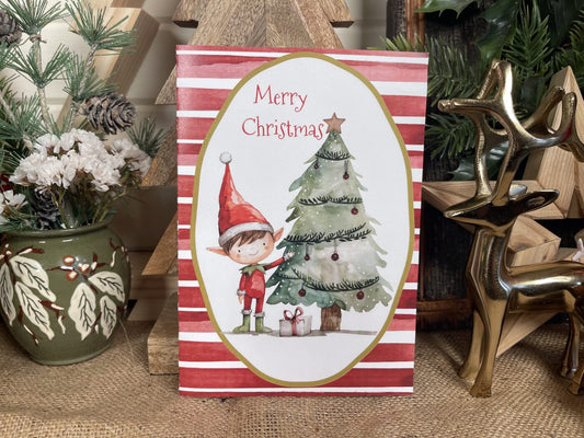 Elf Christmas Cards (6-pack)