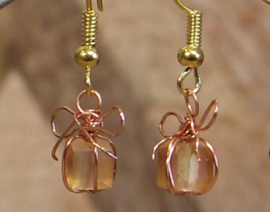 Crystal Cube Present Earrings