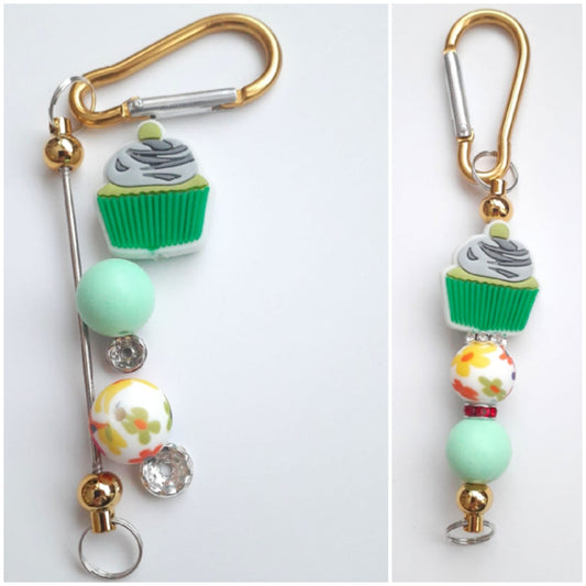 Cuppy CAKE Silicone Bead Charm Keychain Kit DIY