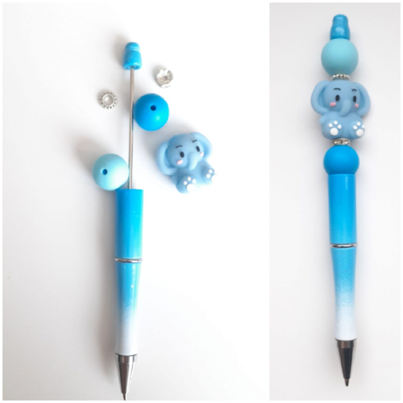 Ellie Elephant Silicone Bead Pen Kit DIY