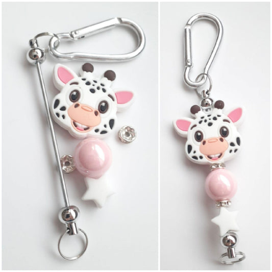 Jeremy GIRAFFE Silicone Bead Charm Keychain Kit DIY