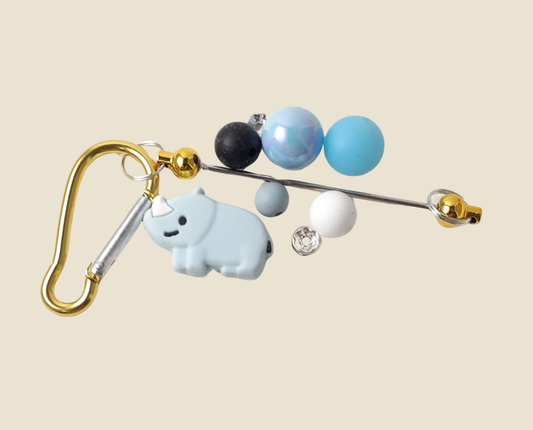 Ronnie Rhino Beadable Charm Kit