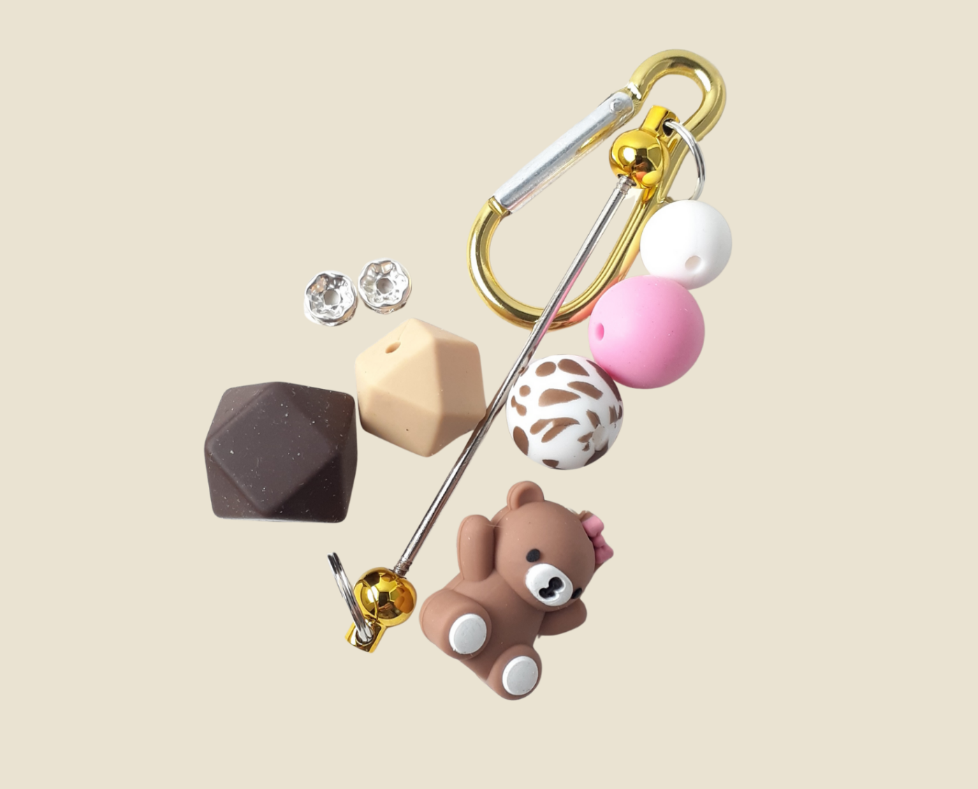 Teddy Tot Beadable Charm Kit
