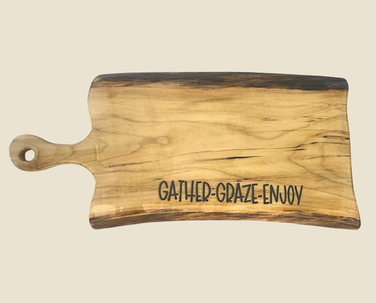 “Gather Graze Enjoy” Serving Board