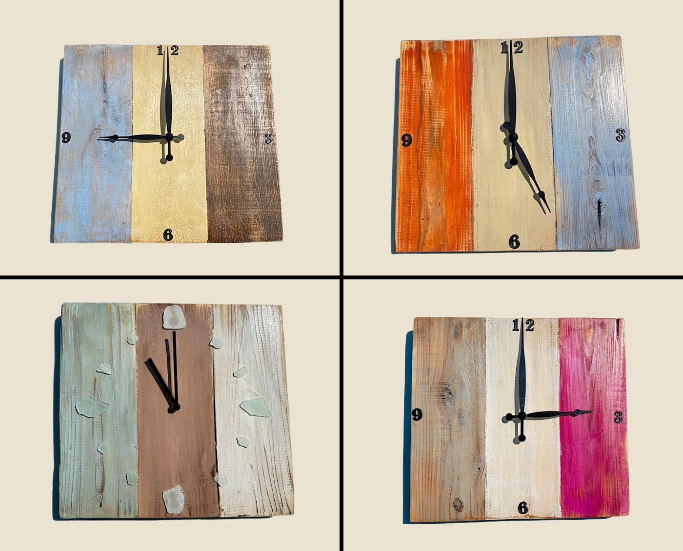 Customize Your Own Rustic Wooden Wall Clock