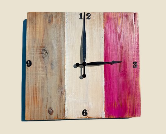 Rustic Wooden Wall Clock (Neapolitan)