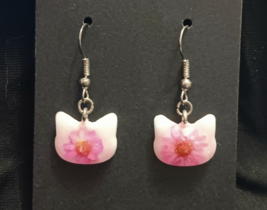 Cat Dangle Earrings (variety of colours)