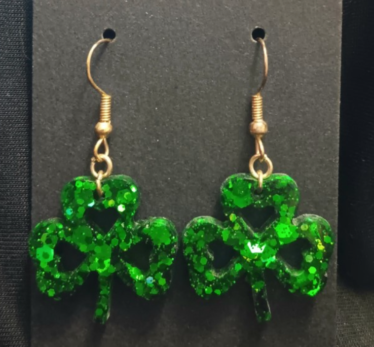 Clover Dangle Earrings (variety of colours)