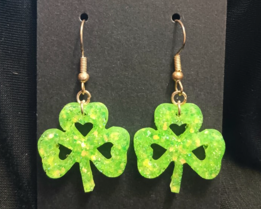 Clover Dangle Earrings (variety of colours)