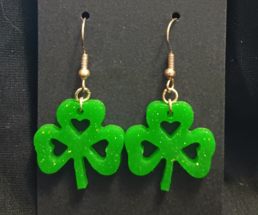 Clover Dangle Earrings (variety of colours)
