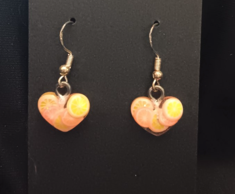Heart Dangle Earrings (variety of colours)