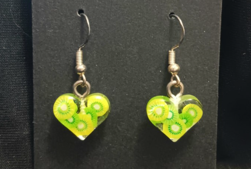 Heart Dangle Earrings (variety of colours)