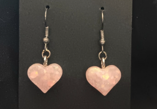 Heart Dangle Earrings (variety of colours)