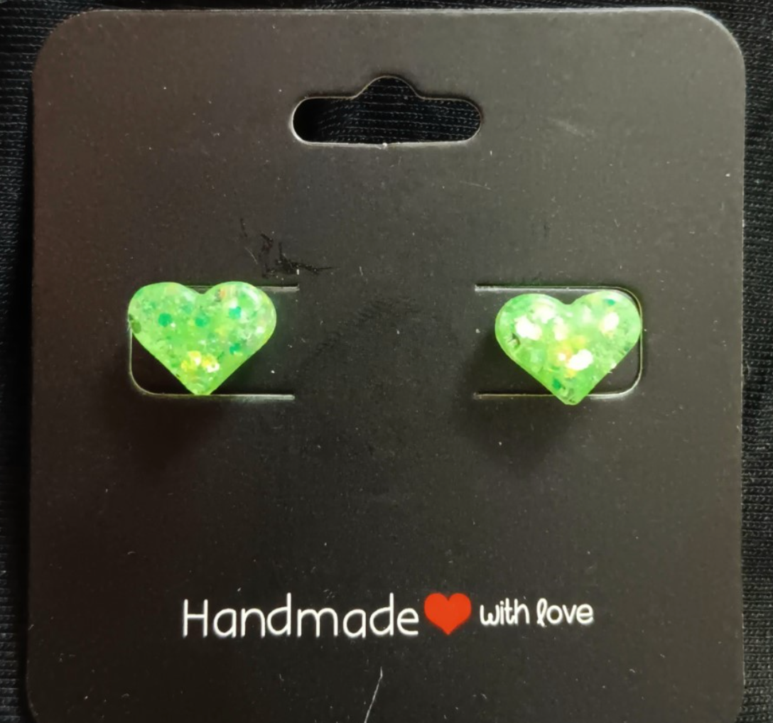 Heart Earrings (variety of colours)