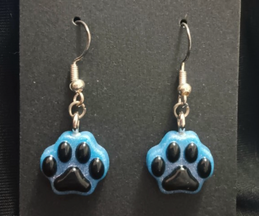 Paw Dangle Earrings (variety of colours)