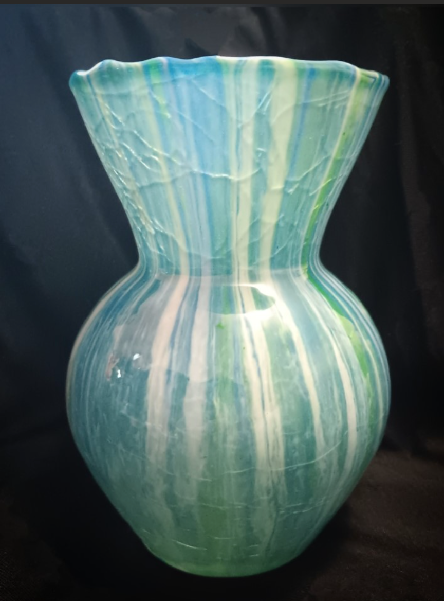 Vase (Blue, Green, White)