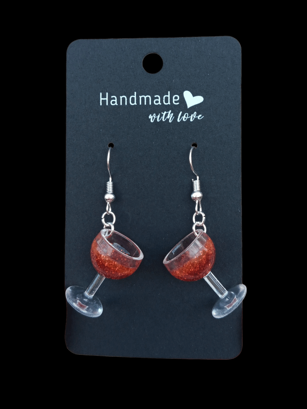 Wine Earrings (variety of colours)