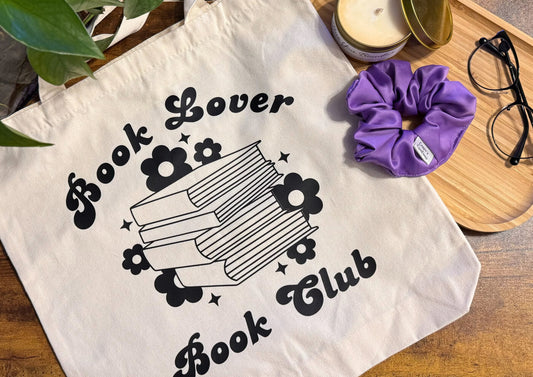 Book Lover Book Club – Reusable Canvas Tote Bag