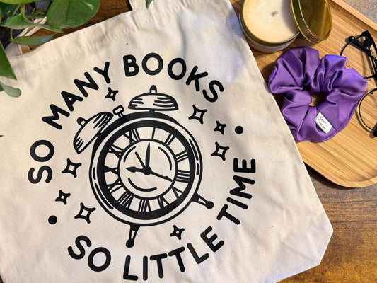 So Many Books – Reusable Canvas Tote Bag