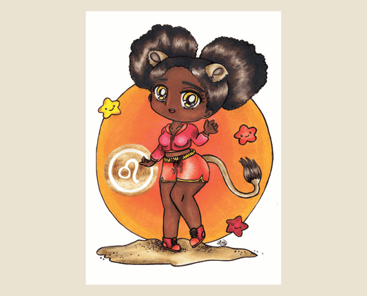 Astro Girls Art Print - Leo