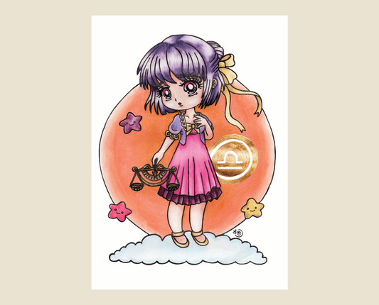 Astro Girls Art Print - Libra
