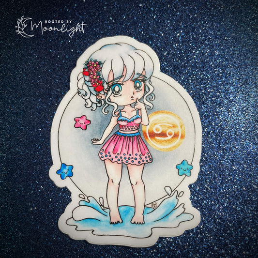 Astro Girls Sticker - Cancer
