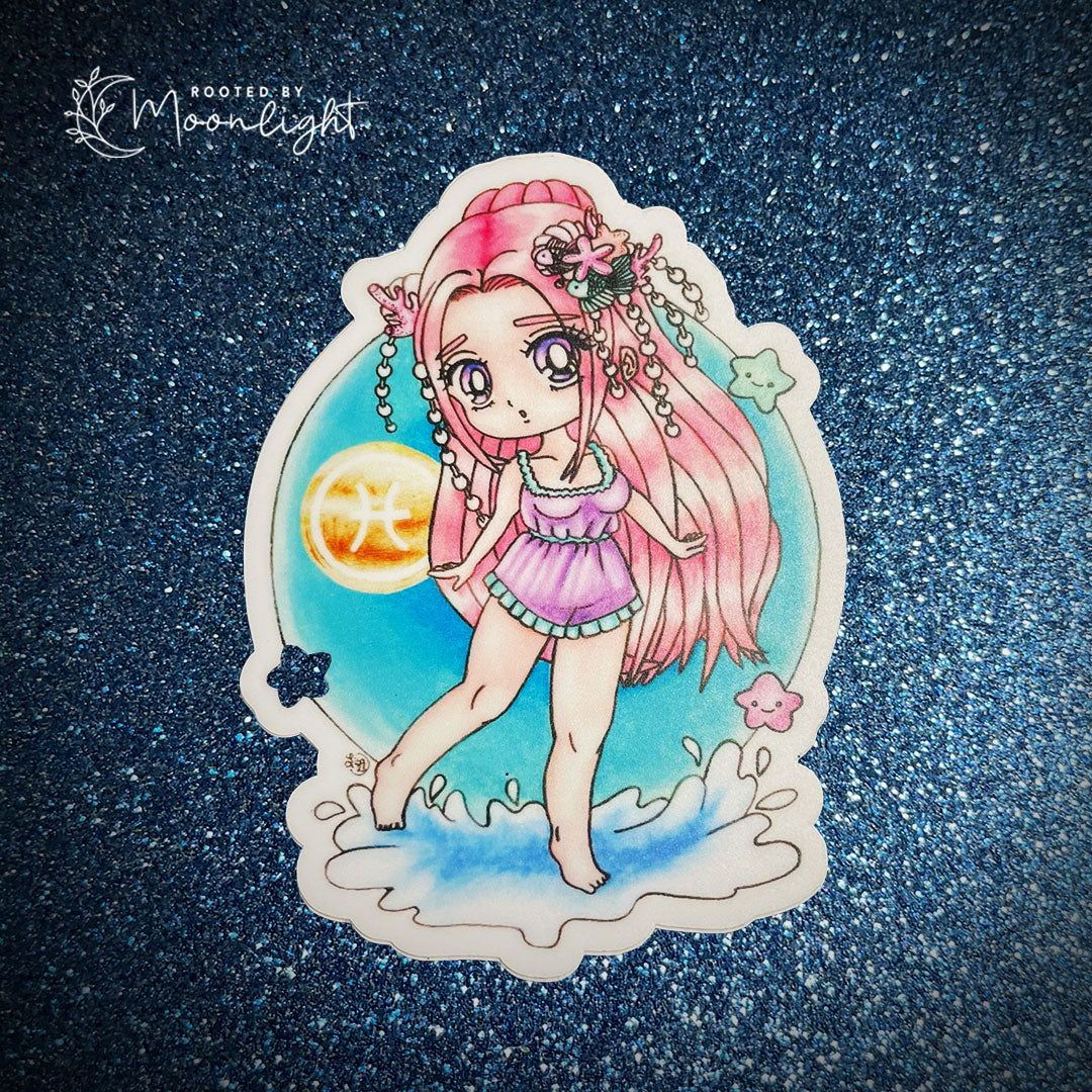 Astro Girls Sticker - Pisces