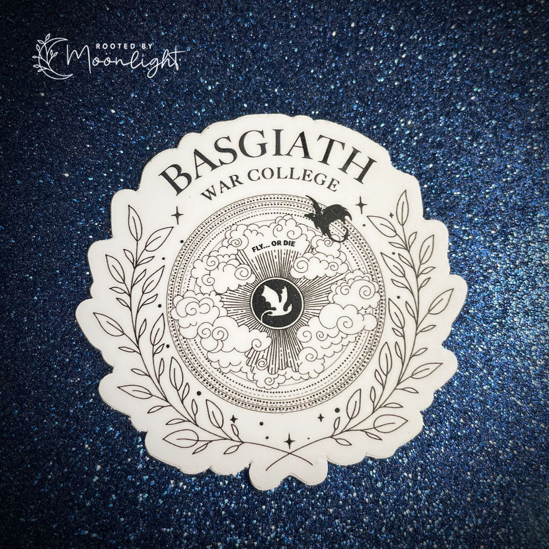 Fourth Wing Basgiath War College Vinyl Sticker
