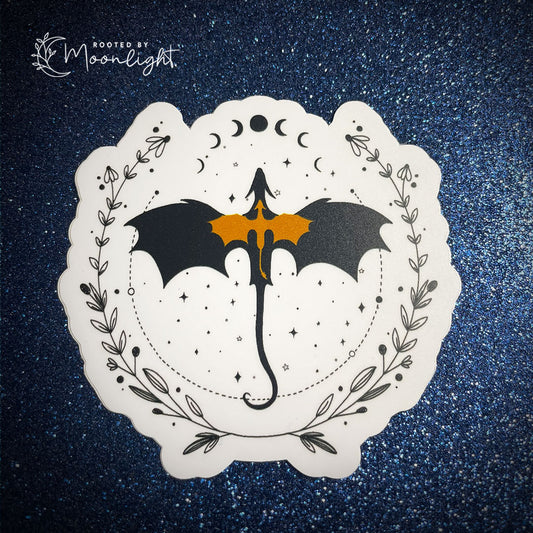 Fourth Wing Tairn and Andarna Vinyl Sticker