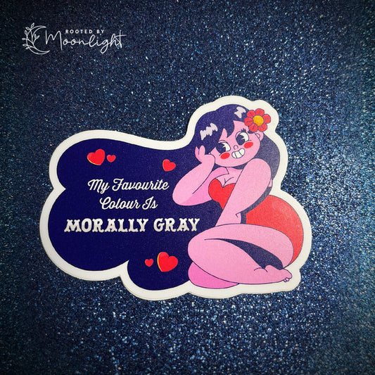 Morally Gray Vinyl Sticker